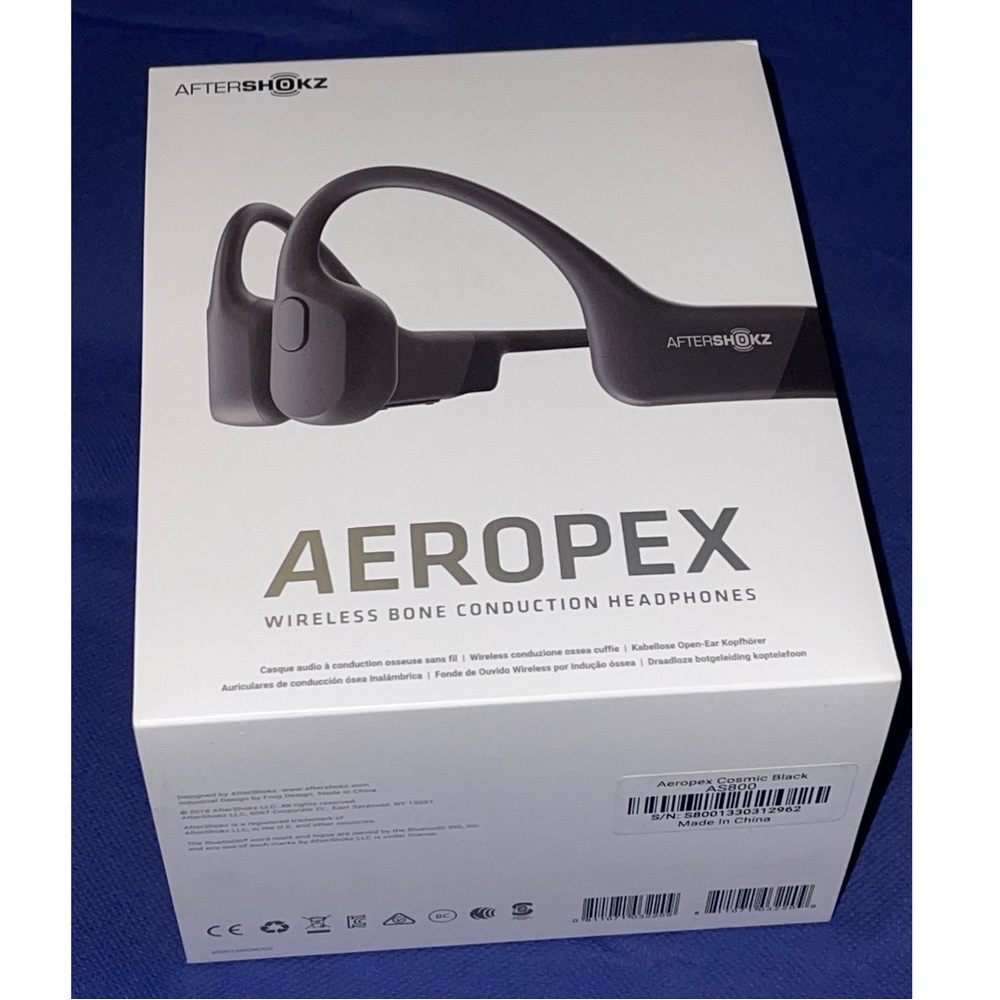 Aeropex Wireless Bone Conduction Headphones and Sport Belt, New in Box!
